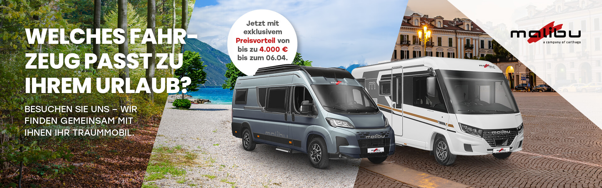 Osteraktion Reisemobile und Vans Malibu